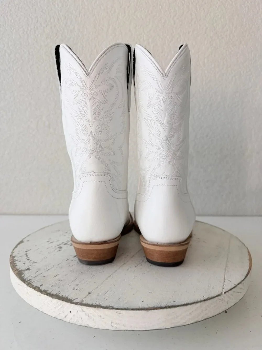 Lane Smokeshow Girls White Cowboy Boots Size 1 Western Cowgirl Kids Childrens